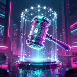 Cover art for "Data Protected", a upbeat song inspired by "Trump-appointed judge dismisses DOJ attempt to access Michigan voter data"