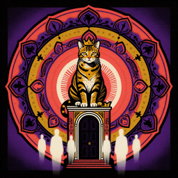 Cover art for "Larry's Legacy", a upbeat song inspired by "Larry the cat marks 15 years as Britain's 'first feline'"