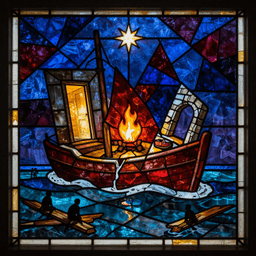 Cover art for "No Safe Harbor", a dark song inspired by "US ends temporary protected status for Yemeni refugees, asylum seekers"