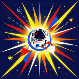 Cover art for "Stars, Stripes, and Space Gas", a upbeat song inspired by "Senator Mark Kelly Explains What Happens When You Fart in Space Suit"