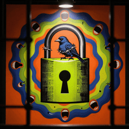 Cover art for "Twenty Years of Silence", a dark song inspired by "Jimmy Lai's son says his father's 20-year prison sentence is "devastating" but expected"