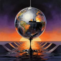 Cover art for "Strait of Silence", a dark song inspired by "Iran’s new supreme leader issues first statement"