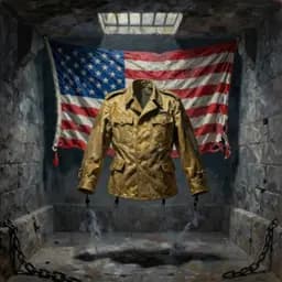 Cover art for "Soldier Without a Country", a dark song inspired by "KING 5 Seattle"